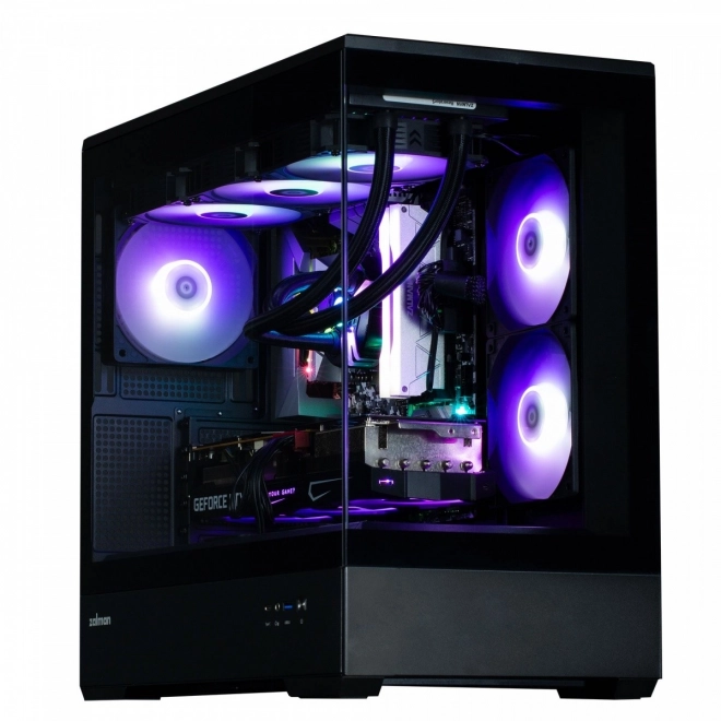 Elegantná herná skriňa MicroATX s RGB osvetlením