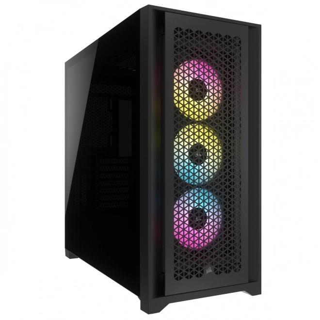 Čierna skrinka CORSAIR iCUE 5000D RGB Airflow