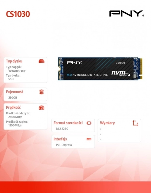 Rýchly SSD disk M.2 2280 250GB