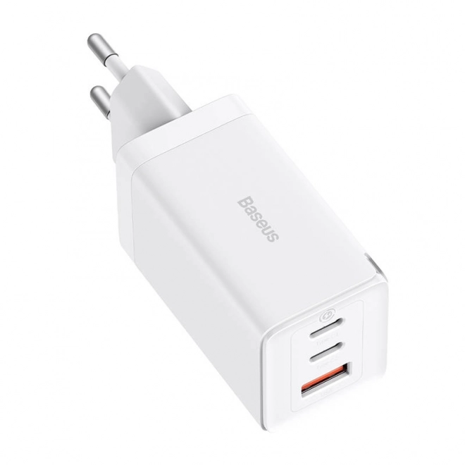 Nástenná nabíjačka Baseus GaN5 Pro 2x USB-C + USB, 65W