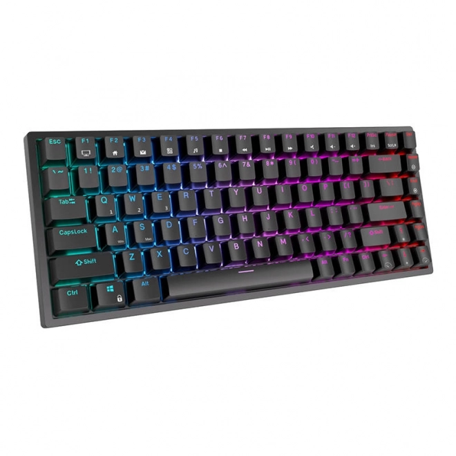 Bezdrôtová mechanická klávesnica Royal Kludge RK84 RGB s hnedými spínačmi