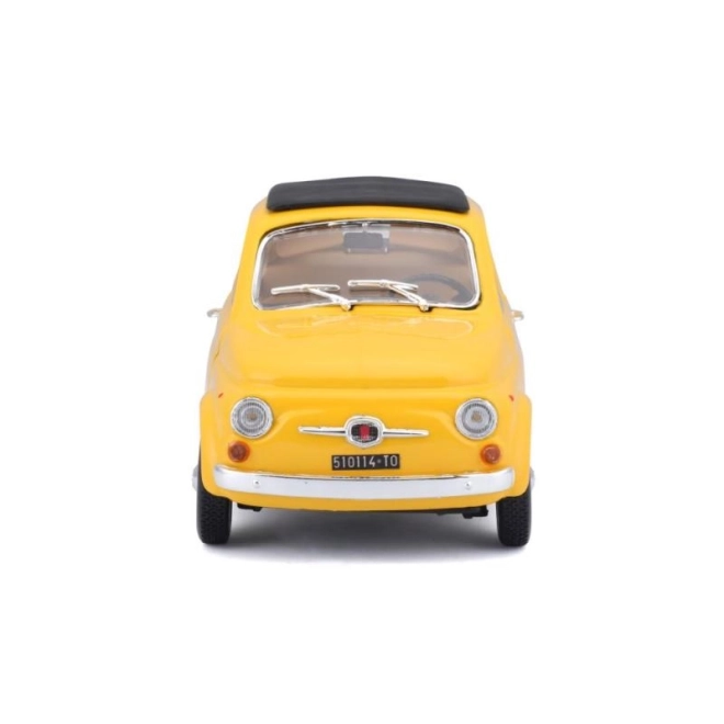 Bburago 1:24 Fiat 500 F 1965 žltá