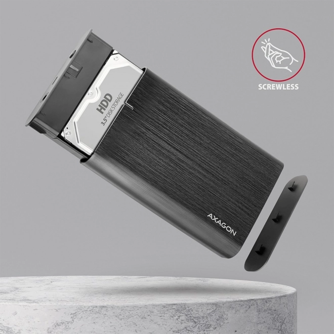 Hliníkový kryt na externý disk USB-C 5Gbps pre 3,5'' SATA