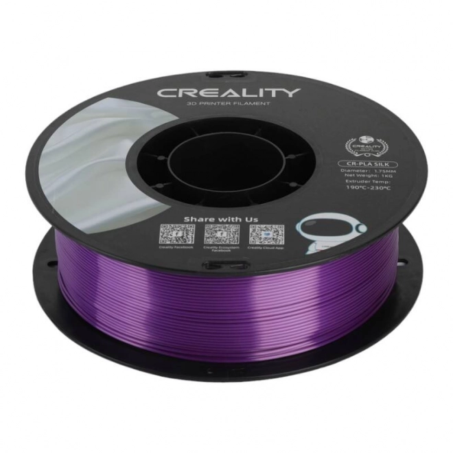 Filament CR-Silk PLA fialový od Creality