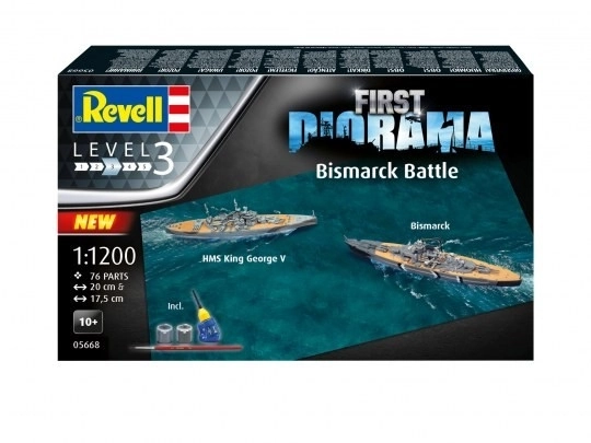 Plastikový model Prvá dioráma Bismarckova bitka