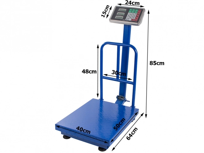 Elektronická skladová váha s LCD displejom a opierkou 300kg