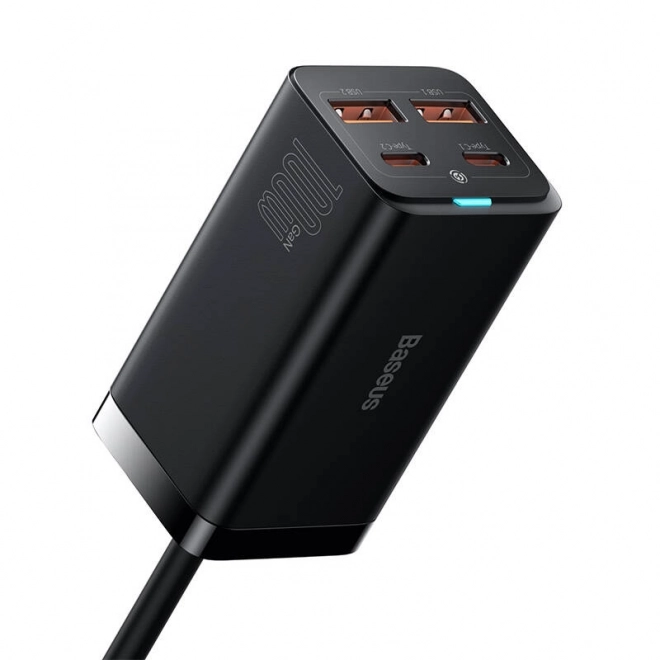 Nabíjačka Baseus GaN3 Pro s 2 USB-C a 2 USB portami, 100W