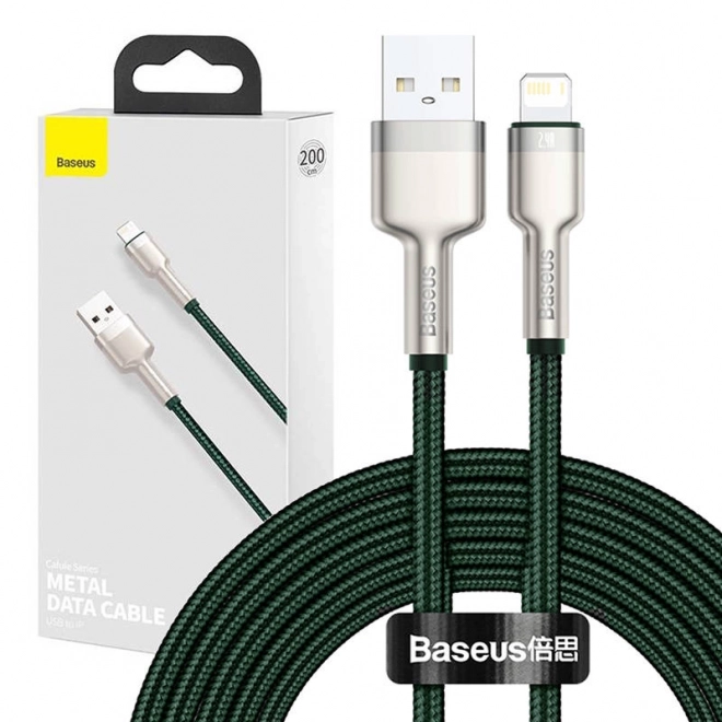 USB kábel pre Lightning Baseus Cafule 2m zelený