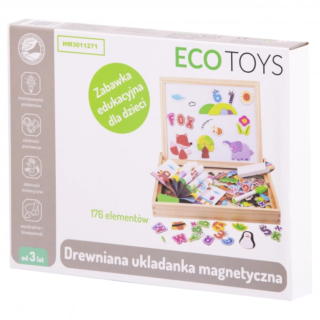 Veľká vzdelávacia multifunkčná magnetická tabuľa Ecotoys