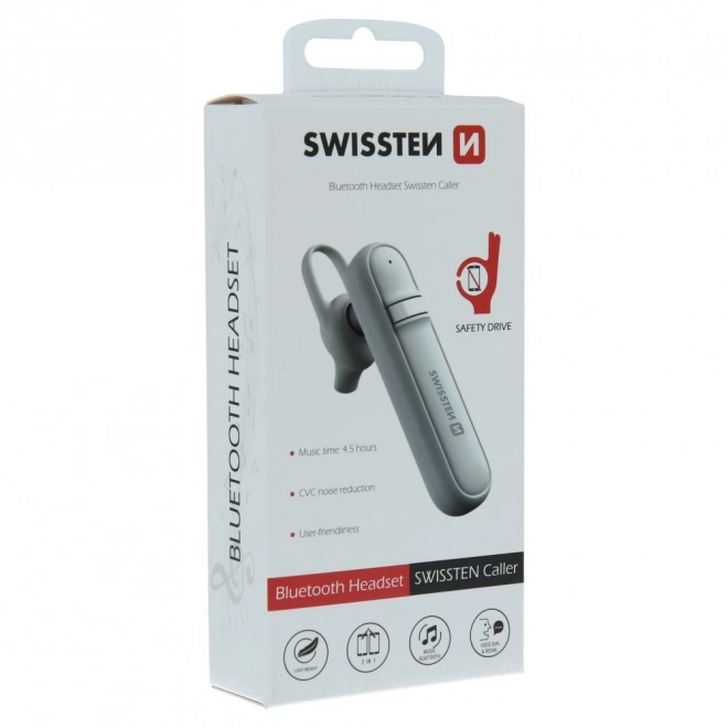 Bluetooth slúchadlá Swissten Caller biele