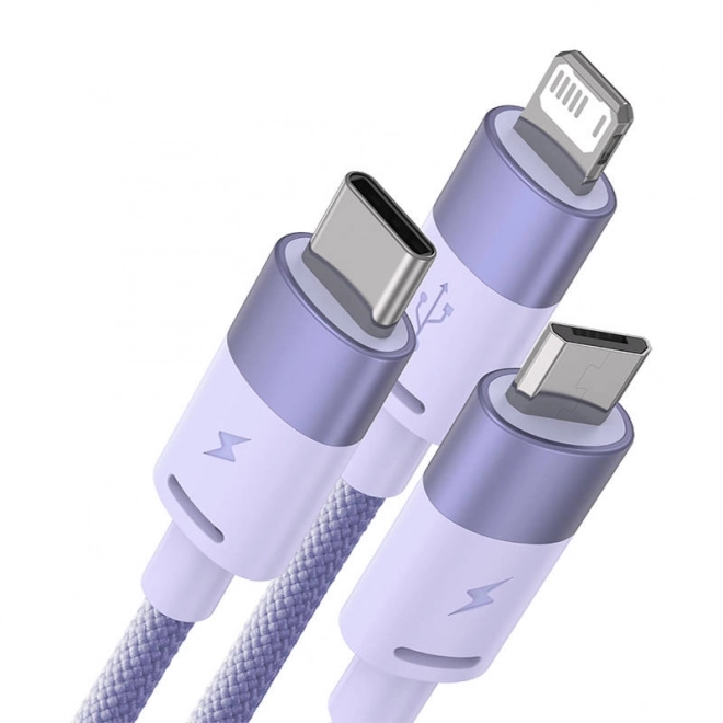 USB kábel 3v1 Baseus StarSpeed, USB-C, Micro a Lightning