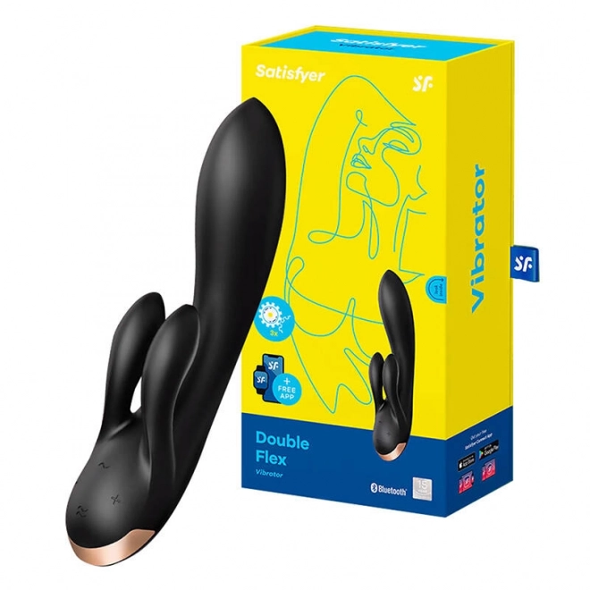 Multifunkčný vibrátor Double Flex Satisfyer čierny