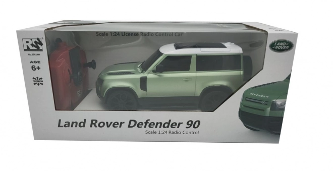 Zelený Land Rover Defender 90 RC