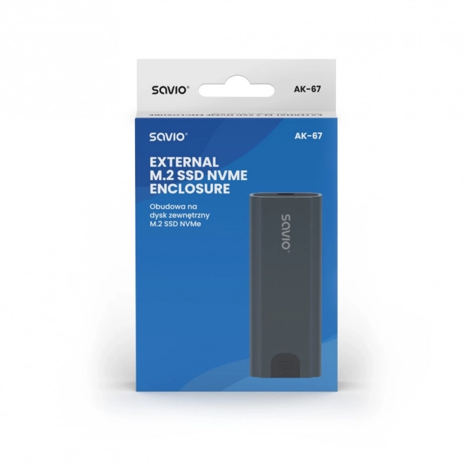 Obal na externý disk M.2 SSD NVMe USB-C