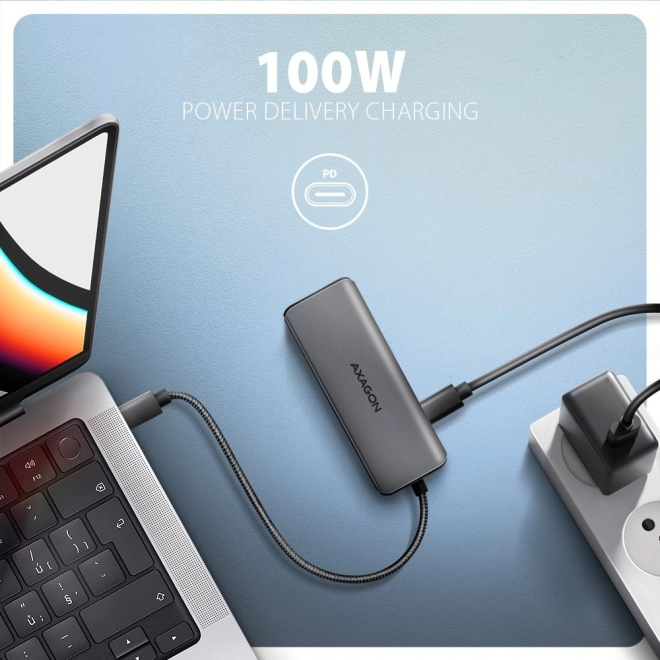 Axagon univerzálny usb-c rozbočovač s 8K hdmi