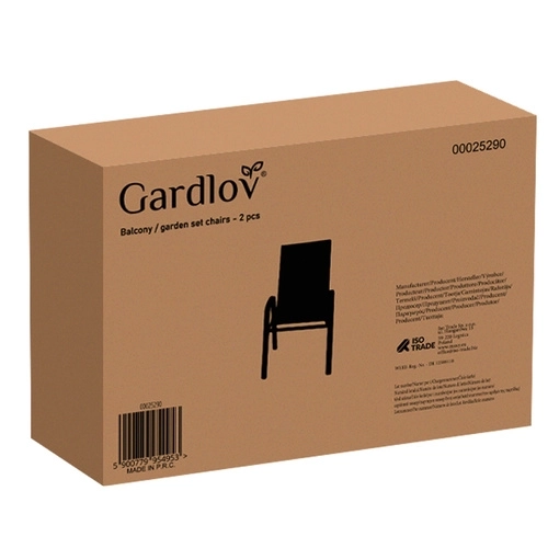 Sada záhradných stoličiek Gardlov