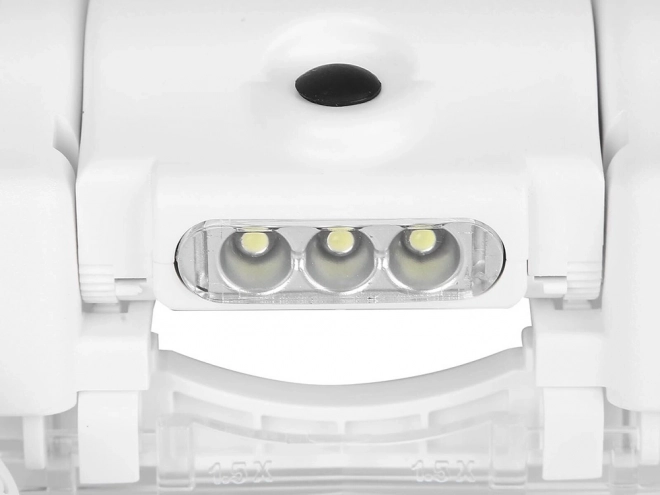 Okuliare s reflektorom 3 LED šošovky 13x