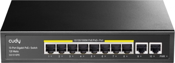 Cudy 10-portový Gigabitový PoE+ Prepínač