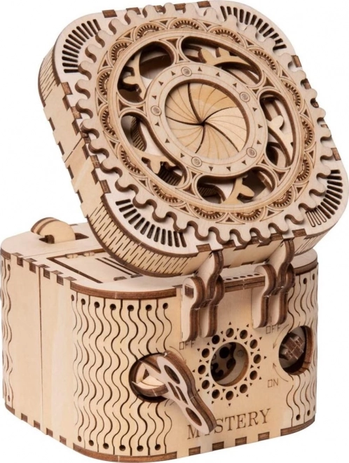 RoboTime 3D drevené mechanické puzzle Šperkovnica