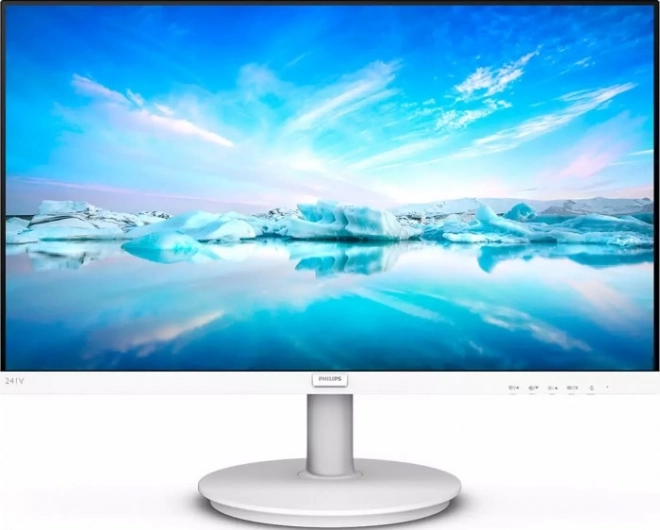 Biely IPS monitor 23.8 palca s HDMI a reproduktormi