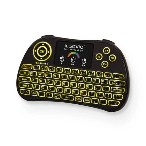 Podsvietená mini bezdrôtová klávesnica RGB TV Box, Smart TV, konzoly, PC, KW-03