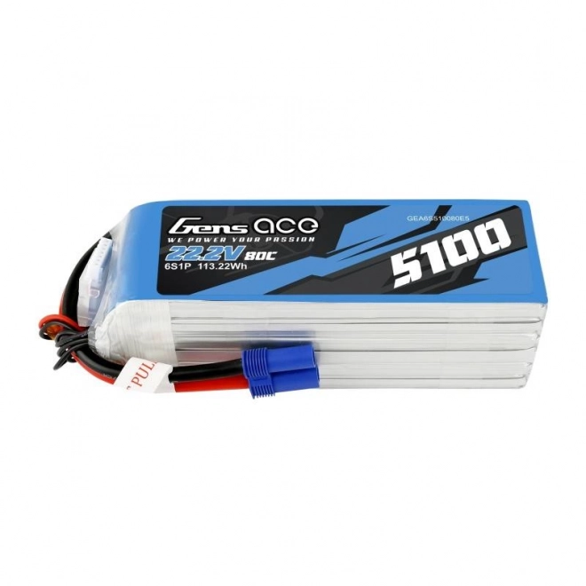 Baterie GensAce 5100mAh 22,2V 80C 6S1P