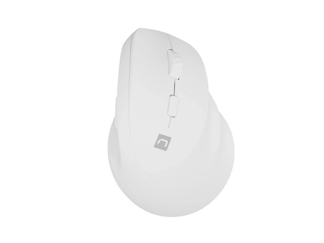 Vertikálna bezdrôtová myš Crake 2 BT 5.2 + 2.4GHz biela