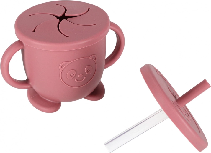 Hrnček 2v1: snack aj slamka