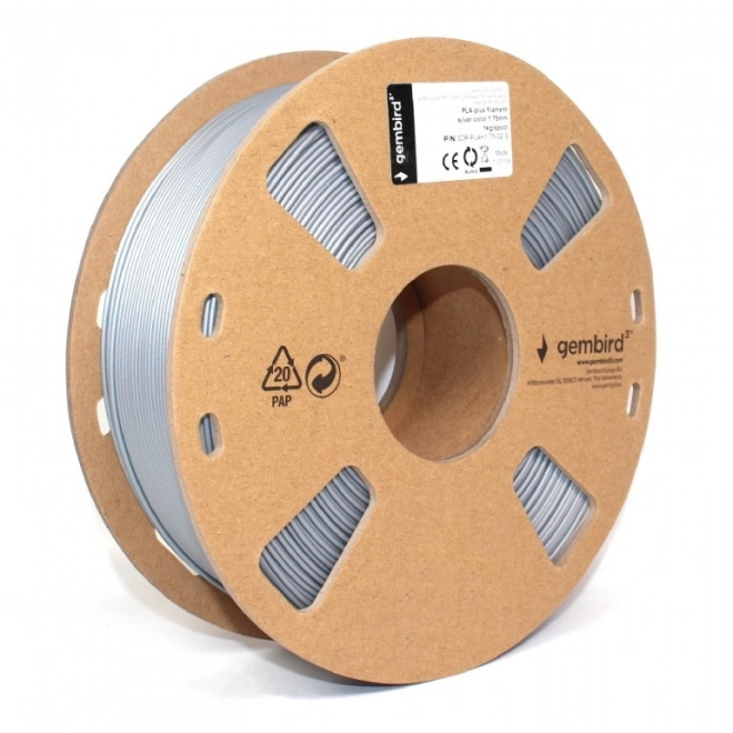 Filament pre 3D tlač PLA PLUS strieborný