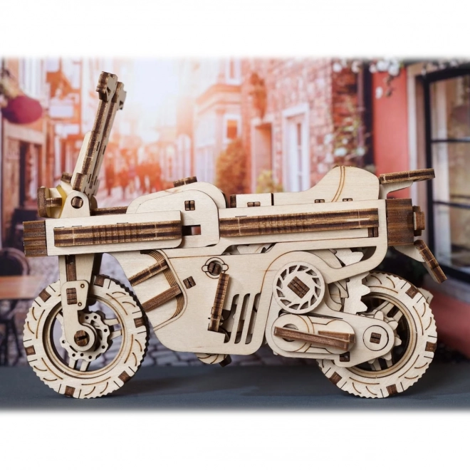 Ugears 3D drevené mechanické puzzle Sklápací skúter