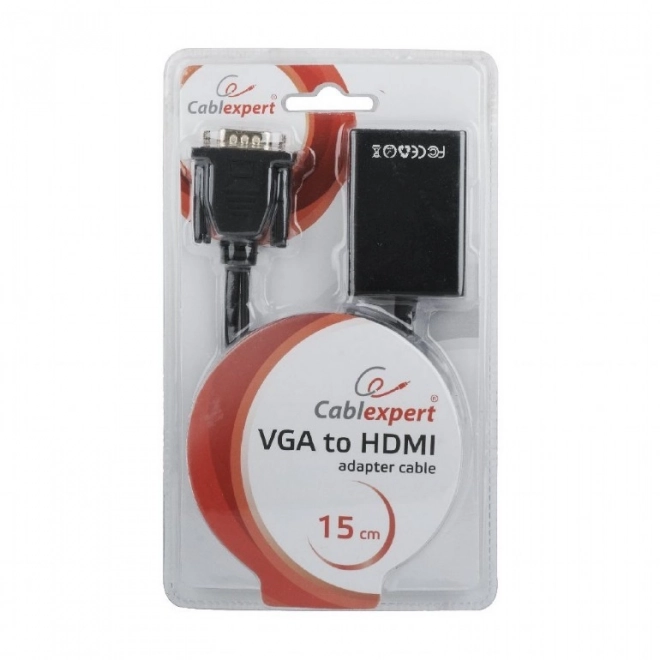 Konvertor VGA na HDMI čierny 15 cm