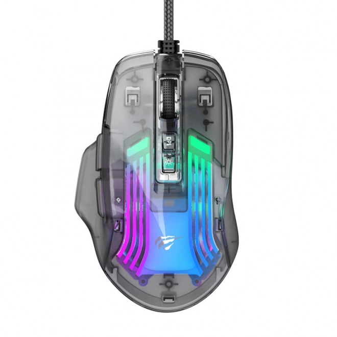 Kabelová herná myš s RGB podsvietením