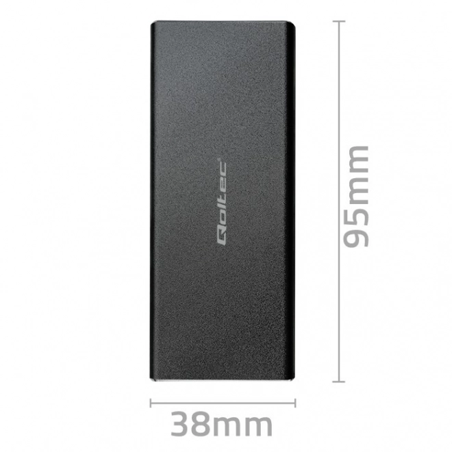 Hliníkový externý box pre SSD M.2 SATA NGFF s USB 3.0