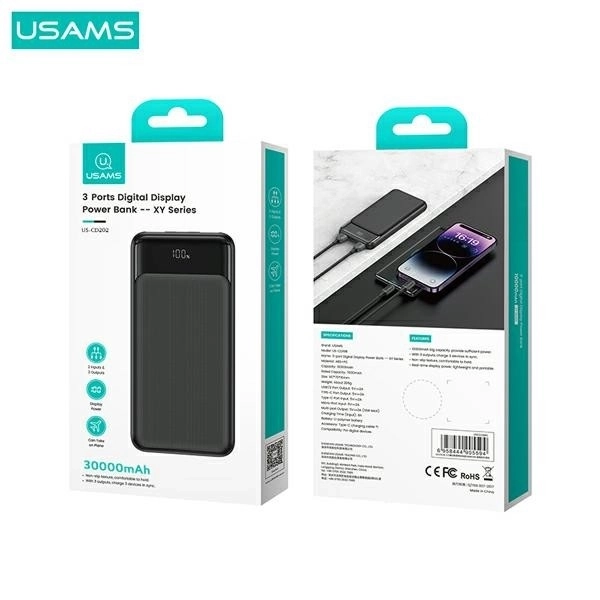 PowerBank 30000mAh s tromi portmi na nabíjanie