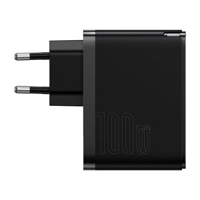 Nástenná nabíjačka Baseus GaN USB-C + USB 100W 1m kábel