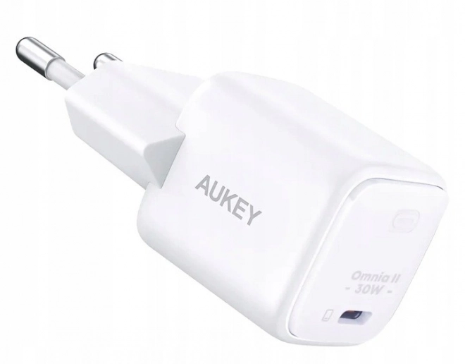 Biela USB-C GaN Nabíjačka Omnia 30W