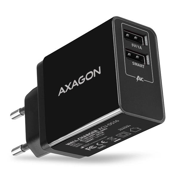 Duálna nabíjačka AXAGON SMART 16W USB-A