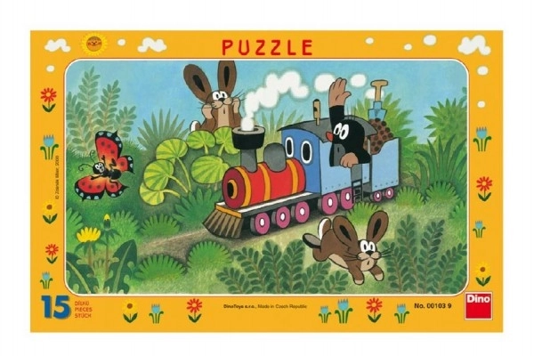 Puzzle Krtek a lokomotíva 15 dielikov