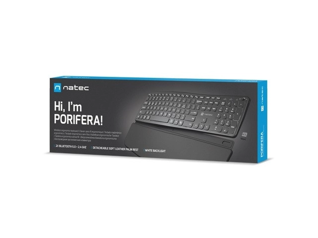 Bezdrôtová klávesnica Natec Porifera US Bluetooth + 2.4GHz