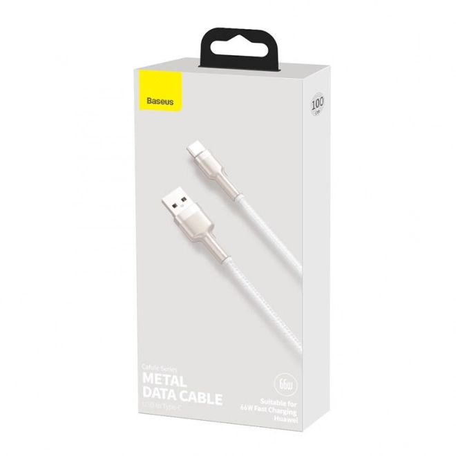 Kabel Usb Pro Usb-C Baseus Cafule, 66 W, 1 m (biely)