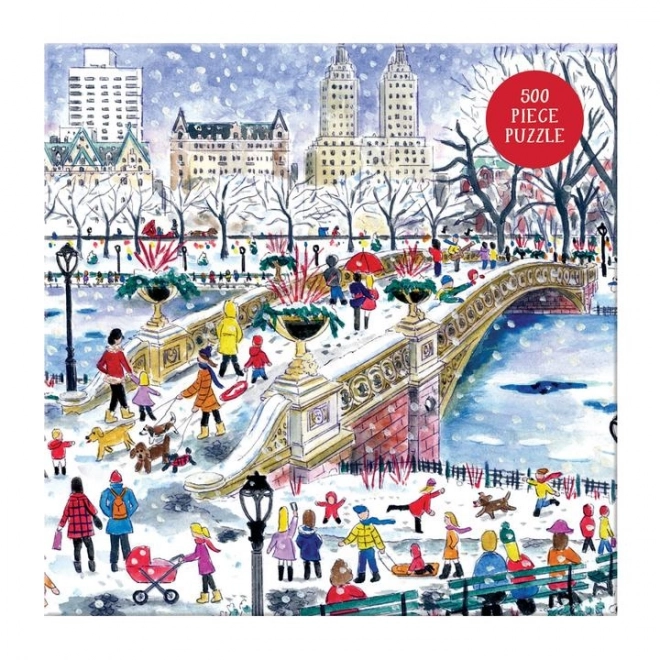 Štvorcové puzzle Bow Bridge v Central Parku 500 dielikov