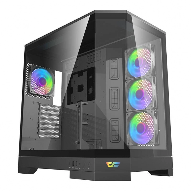 Počítačová skrinka s RGB podsvietením