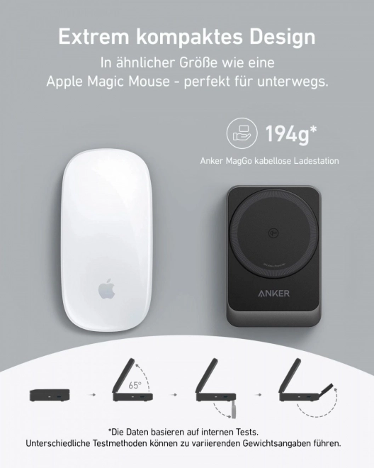 Skladacia bezdrôtová nabíjačka MagGo 15W 3v1 čierna