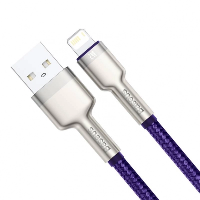 Usb kábel Lightning pred iPhone Fialový