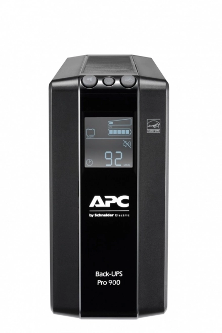 Záložný zdroj APC Back-UPS Pro 900 VA s AVR a LCD, 6× C13
