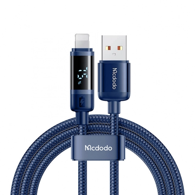 Nabíjací kábel USB-A na Lightning s digitálnym displejom