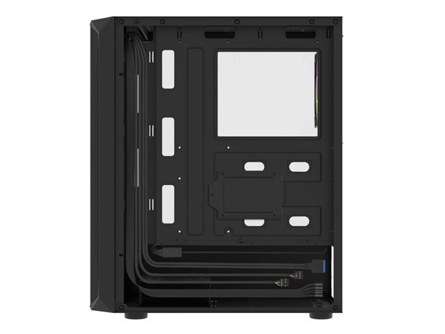 Počítačová skriňa Fury Shobo SH4 RGB s oknom čierna