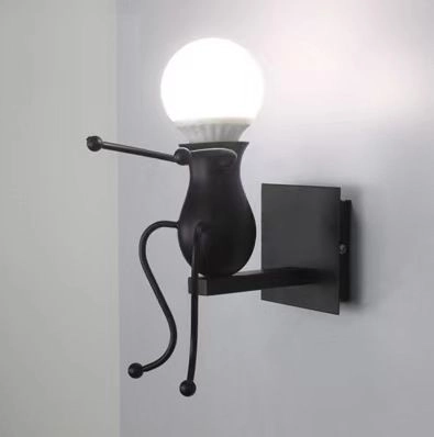 Lampa na stenu Loft - čierna, typ VI