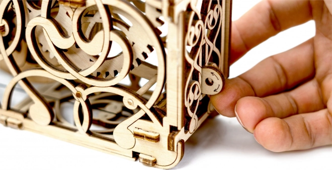 Mechanický obraz - drevené 3D puzzle