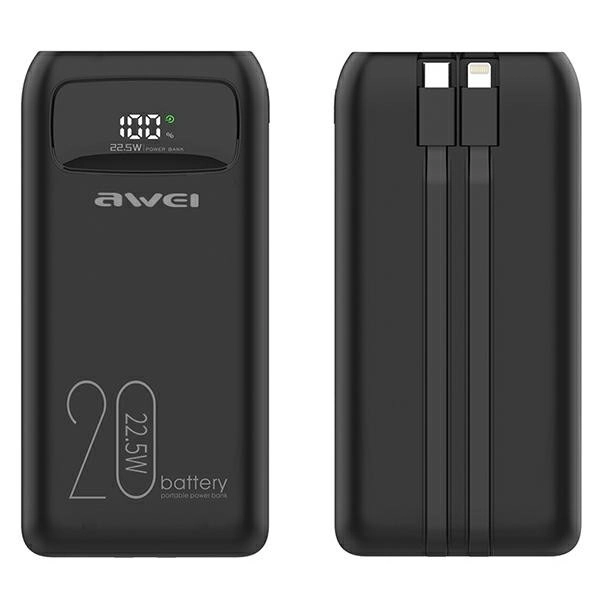 Powerbanka 20000mAh s USB-C a Lightning káblom